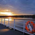 MS Elbe Princesse Sonnendeck am Abend