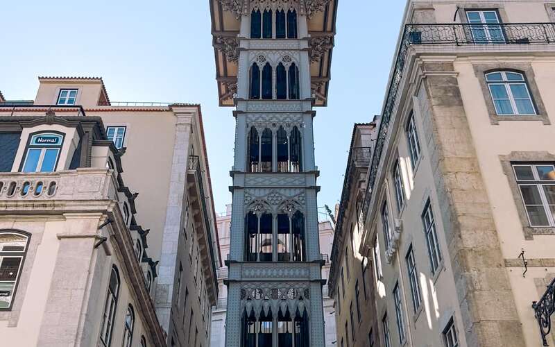 berühmter aufzug in Lissabon