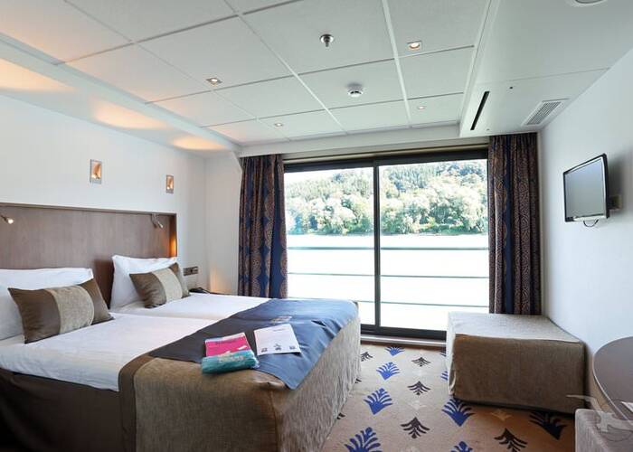 Flusskreuzfahrtschiff MS Amelia - 2-Bett Kabine mit franz. Balkon