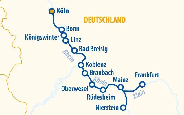 flusskreuzfahrt  mit hund rhein main