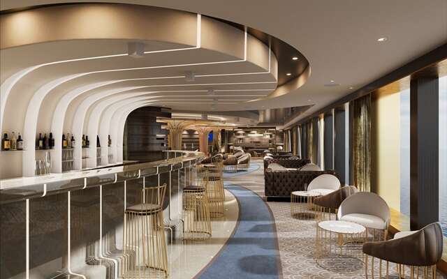 Bar mit Sitzgelegenheiten