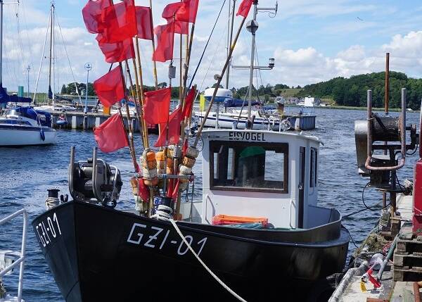 Ein Fischerboot auf Rügen