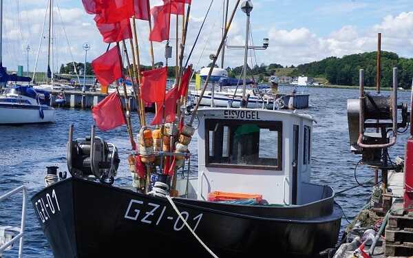 Ein Fischerboot auf Rügen