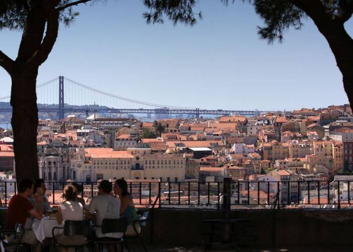 Lissabon - Blick auf die Altstadt