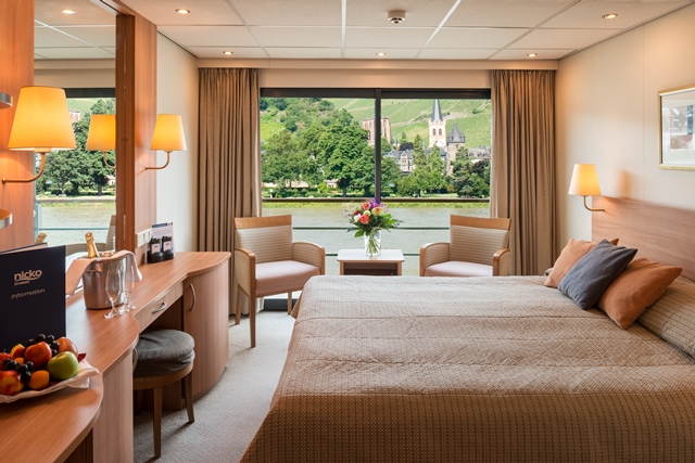 2-Bett Kabine Oberdeck mit franz. Balkon
